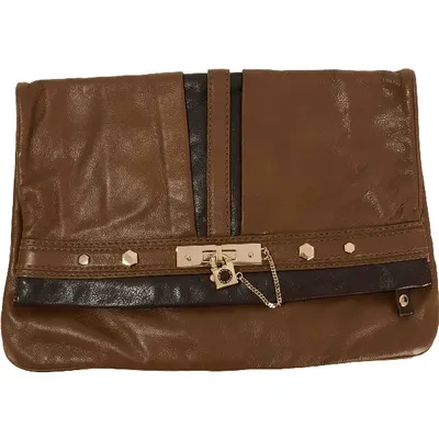 Pre-owned Marc By Marc Jacobs Leather Clutch Bag In Brown