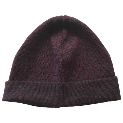 Pre-owned Roberto Cavalli Wool Hat In Burgundy