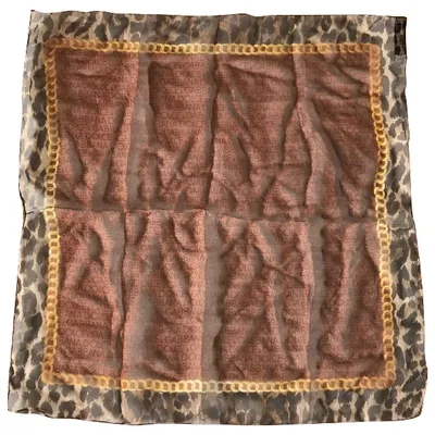 Pre-owned Dolce & Gabbana Silk Neckerchief In Brown