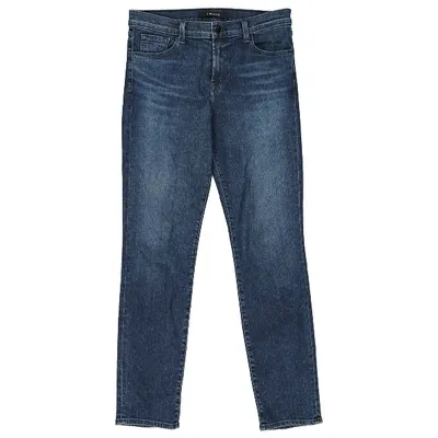 Pre-owned J Brand Slim Jeans In Blue