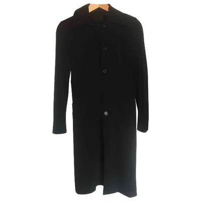 Pre-owned Prada Trench Coat In Black