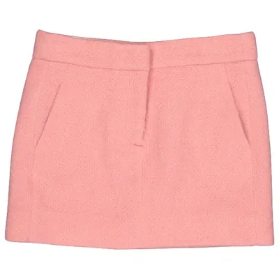 Pre-owned Tibi Wool Mini Skirt In Pink