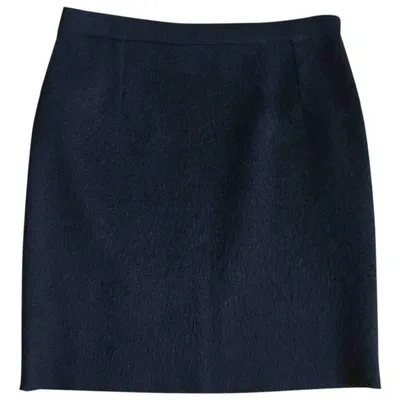 Pre-owned Sonia Rykiel Wool Mini Skirt In Black