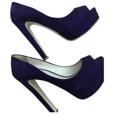 Pre-owned Miu Miu Heels In Purple