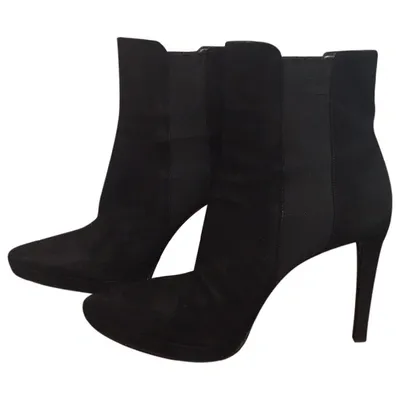 Pre-owned Prada Ankle Boots In Black