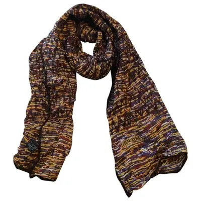 Pre-owned Missoni Silk Neckerchief In Brown