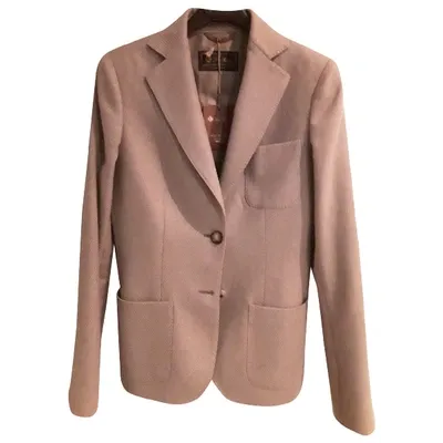 Pre-owned Loro Piana Cashmere Blazer In Ecru