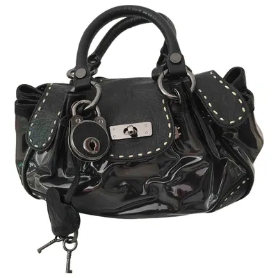 Pre-owned Moschino Handbag In Black