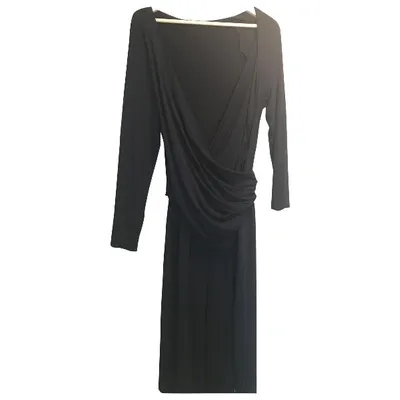 Pre-owned Donna Karan Mid-length Dress In Blue