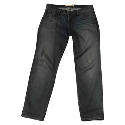 Pre-owned J Brand Straight Jeans In Blue