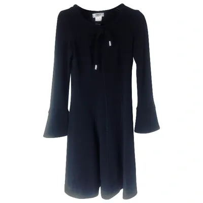 Pre-owned Sonia By Sonia Rykiel Wool Mini Dress In Black