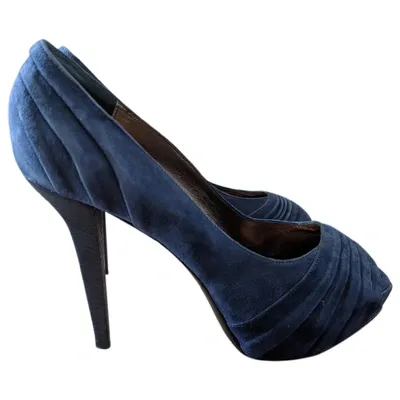 Pre-owned Hugo Boss Heels In Blue