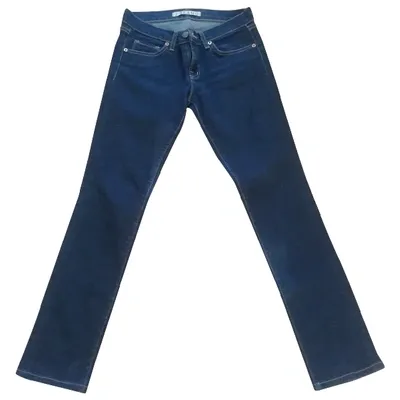 Pre-owned J Brand Slim Jeans In Blue