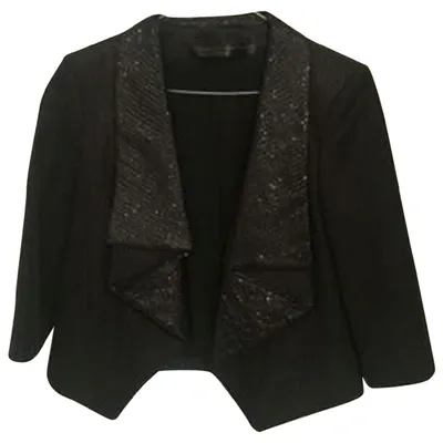 Pre-owned Francesco Scognamiglio Glitter Short Vest In Black