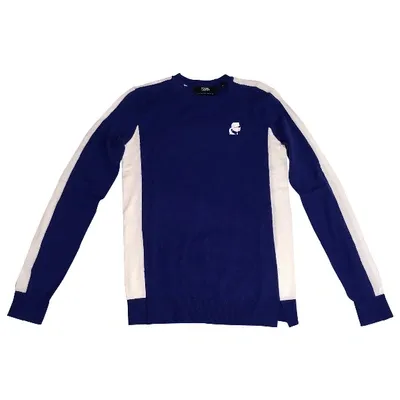 Pre-owned Karl Jumper In Blue