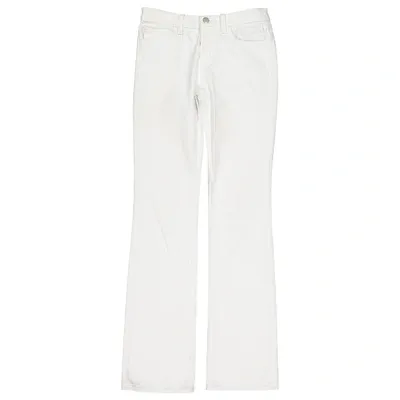 Pre-owned J Brand Straight Jeans In White