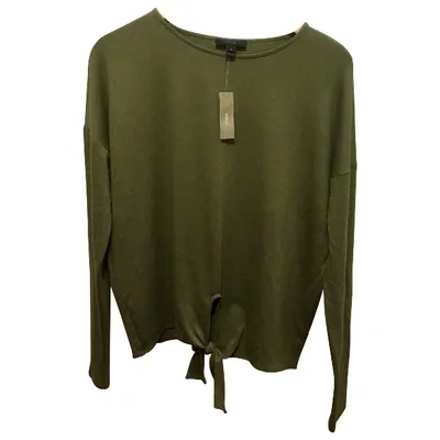 Pre-owned Jcrew Khaki Viscose Top