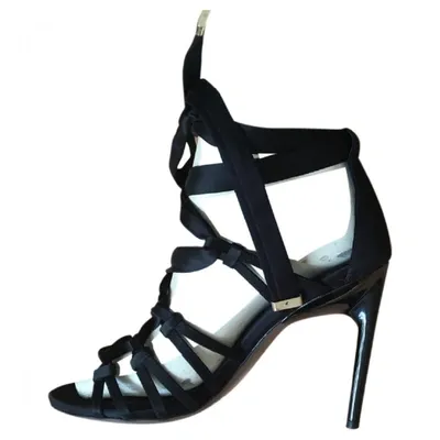 Pre-owned Jason Wu Cloth Sandals In Black