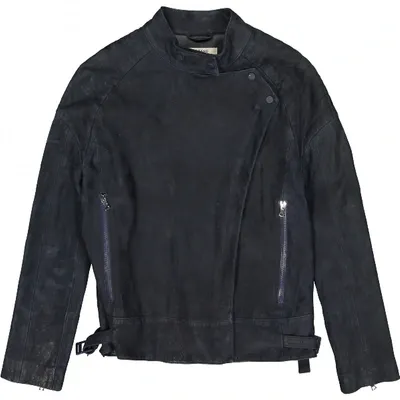 Pre-owned J Brand Biker Jacket In Blue