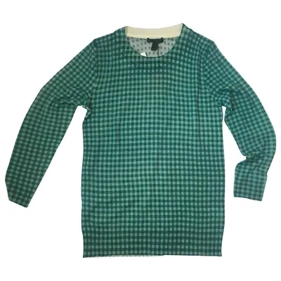 Pre-owned Jcrew Wool Jumper In Green