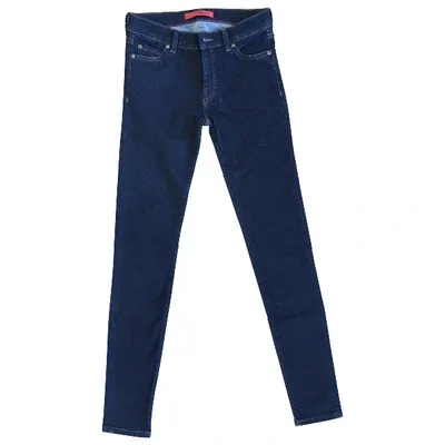 Pre-owned Hugo Boss Slim Jeans In Blue