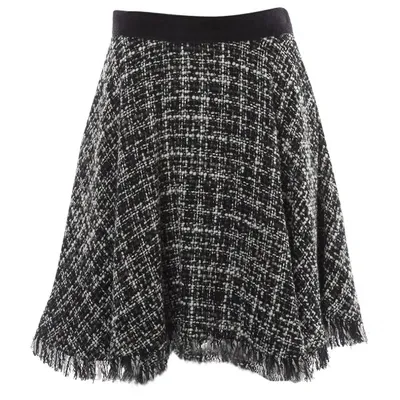 Pre-owned Msgm Mini Skirt In Black