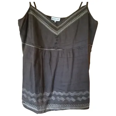 Pre-owned Gerard Darel Linen Camisole In Brown