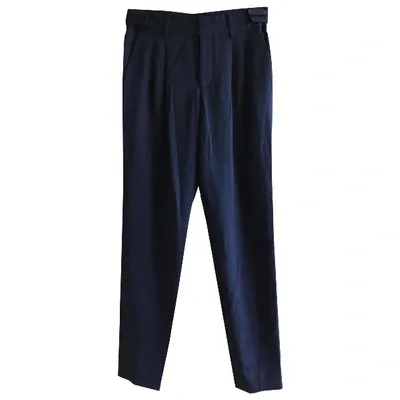 Pre-owned Helmut Lang Wool Chino Pants In Black