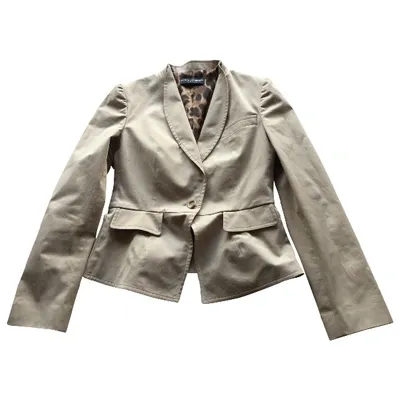 Pre-owned Dolce & Gabbana Beige Cotton Jacket