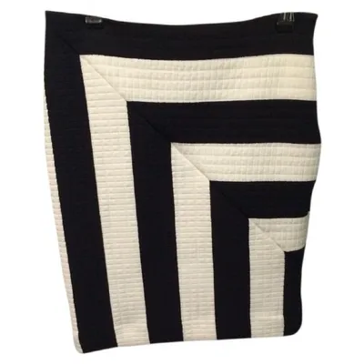 Pre-owned Msgm Mini Skirt In Black