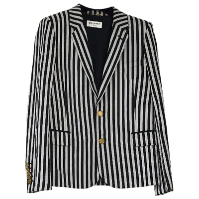 Pre-owned Saint Laurent Wool Blazer In Black