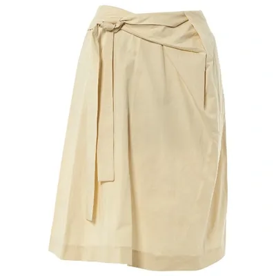 Pre-owned Marni Mini Skirt In Ecru