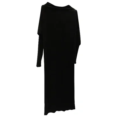 Pre-owned Norma Kamali Maxi Dress In Black