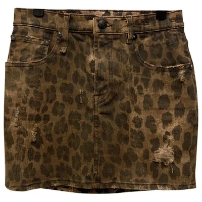 Pre-owned R13 Mini Skirt In Brown