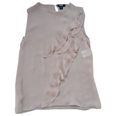 Pre-owned Hugo Boss Silk Blouse In Pink