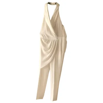 Pre-owned Haute Hippie Jumpsuit In White