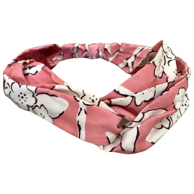 Pre-owned Valentino Garavani Silk Hair Accessory In Pink