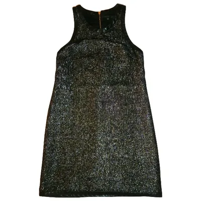 Pre-owned Barbara Bui Wool Mini Dress In Gold