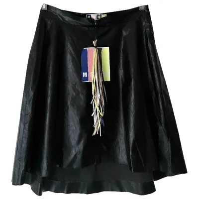 Pre-owned Msgm Mid-length Skirt In Black