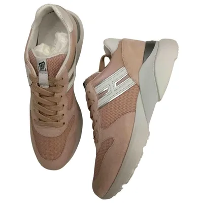 Pre-owned Hogan Trainers In Pink