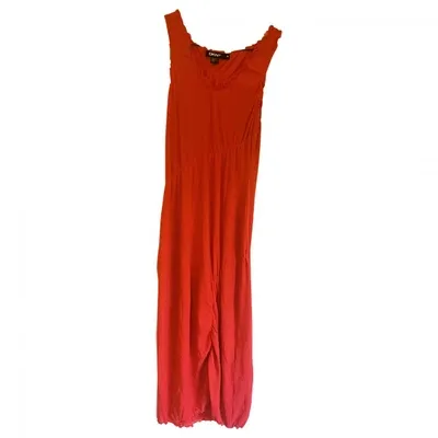 Pre-owned Dkny Mid-length Dress In Red