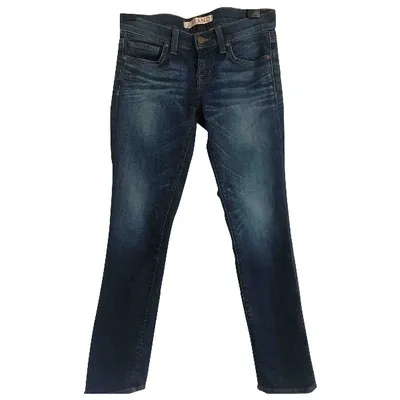 Pre-owned J Brand Slim Jeans In Blue