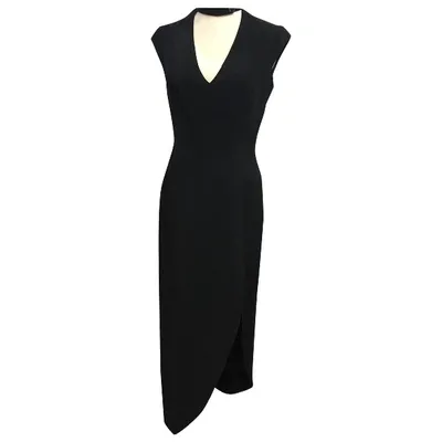 Pre-owned Mugler Maxi Dress In Black