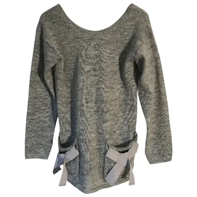 Pre-owned By Malene Birger Wool Jumper In Grey