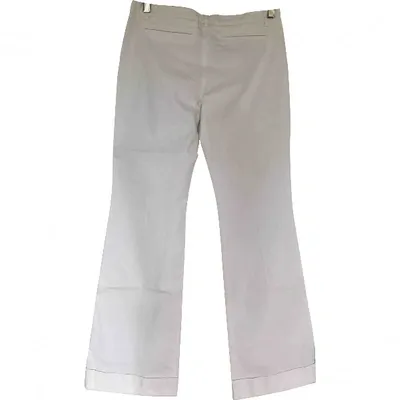 Pre-owned Balenciaga Straight Pants In White