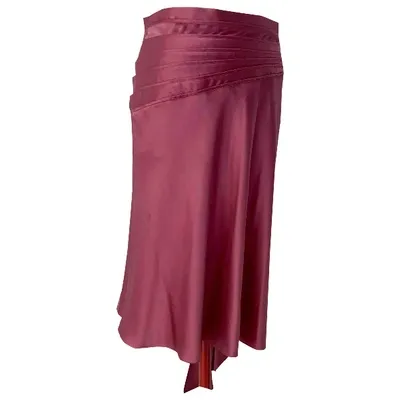 Pre-owned Marc Jacobs Silk Mid-length Skirt In Pink