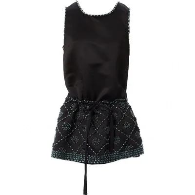 Pre-owned Manoush Mini Dress In Black