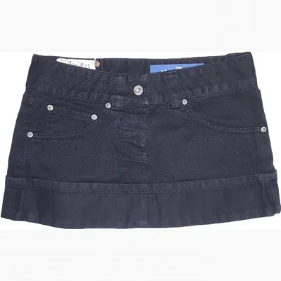 Pre-owned Dondup Mini Skirt In Black