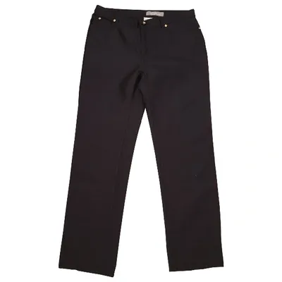 Pre-owned Max Mara Straight Pants In Black