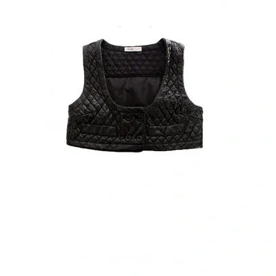 Pre-owned See By Chloé Short Vest In Black